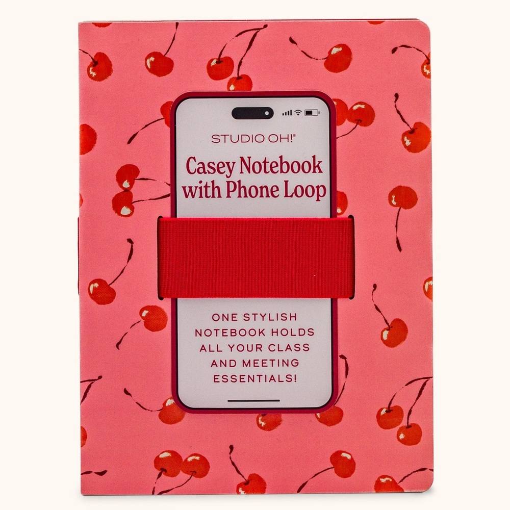 Studio Cherry Phone Loop Notebook